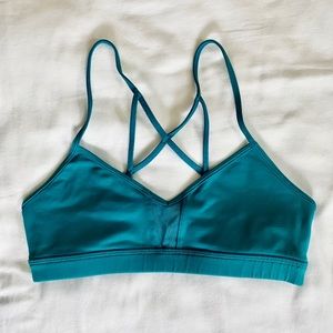 ALO YOGA Sports Bra Green Size Small